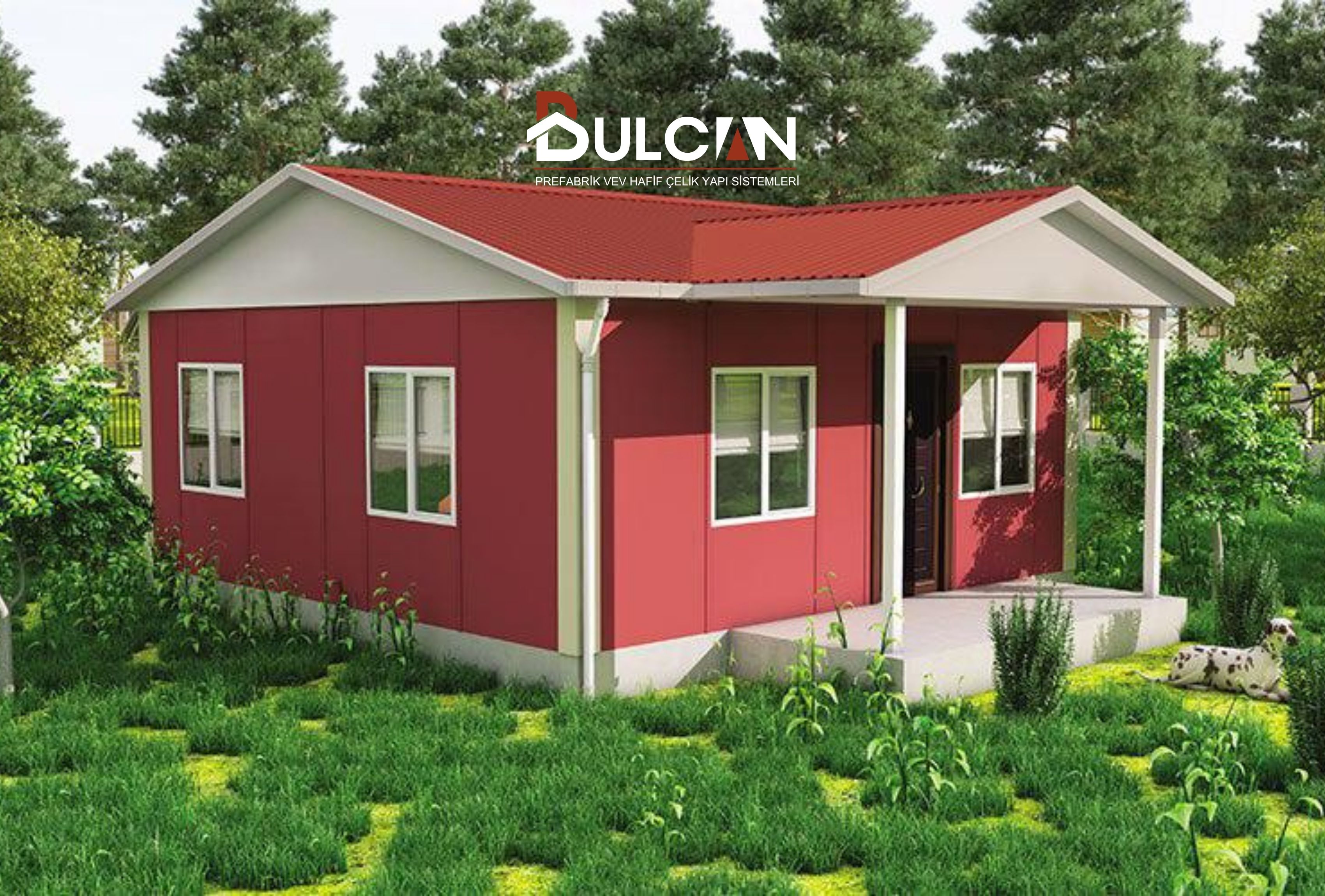 45 m² 2+1 Tek Kat Prefabrik Ev