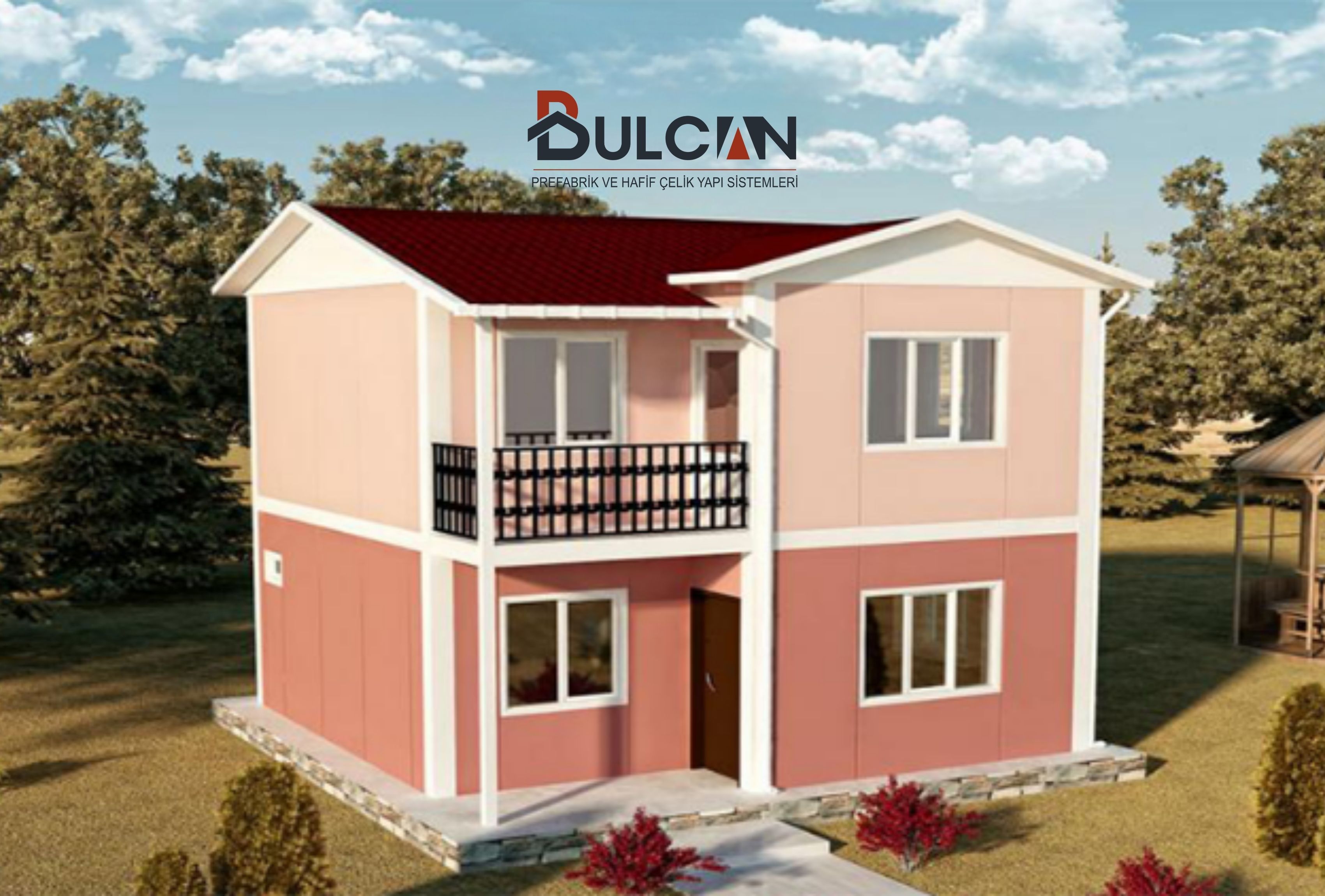 80 m² Dubleks 2+1 Prefabrik Ev