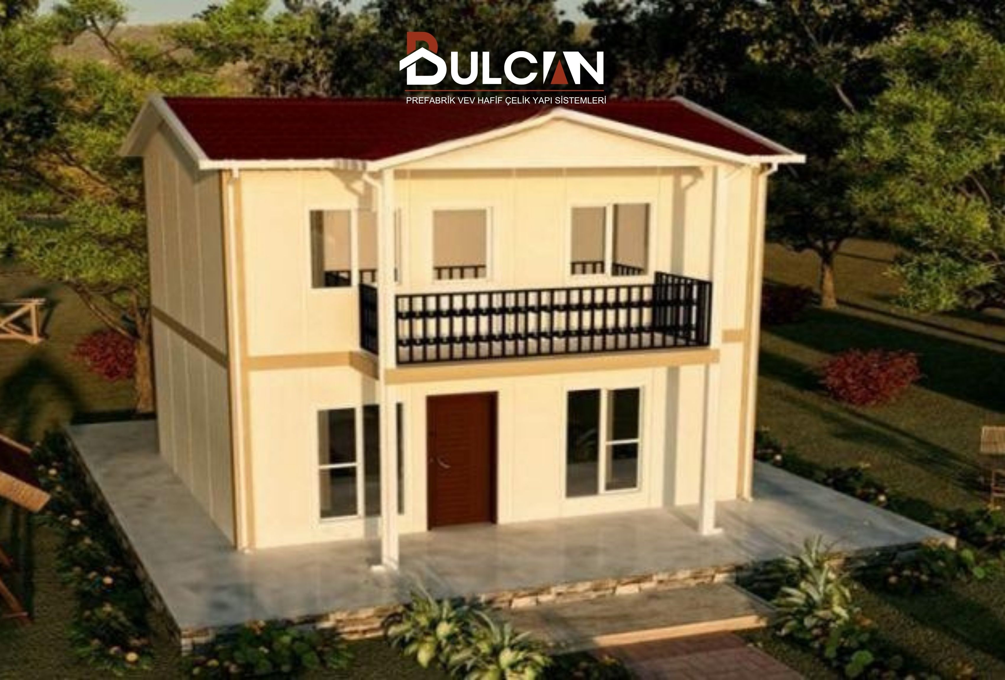 92 m² Dubleks 2+1 Prefabrik Ev