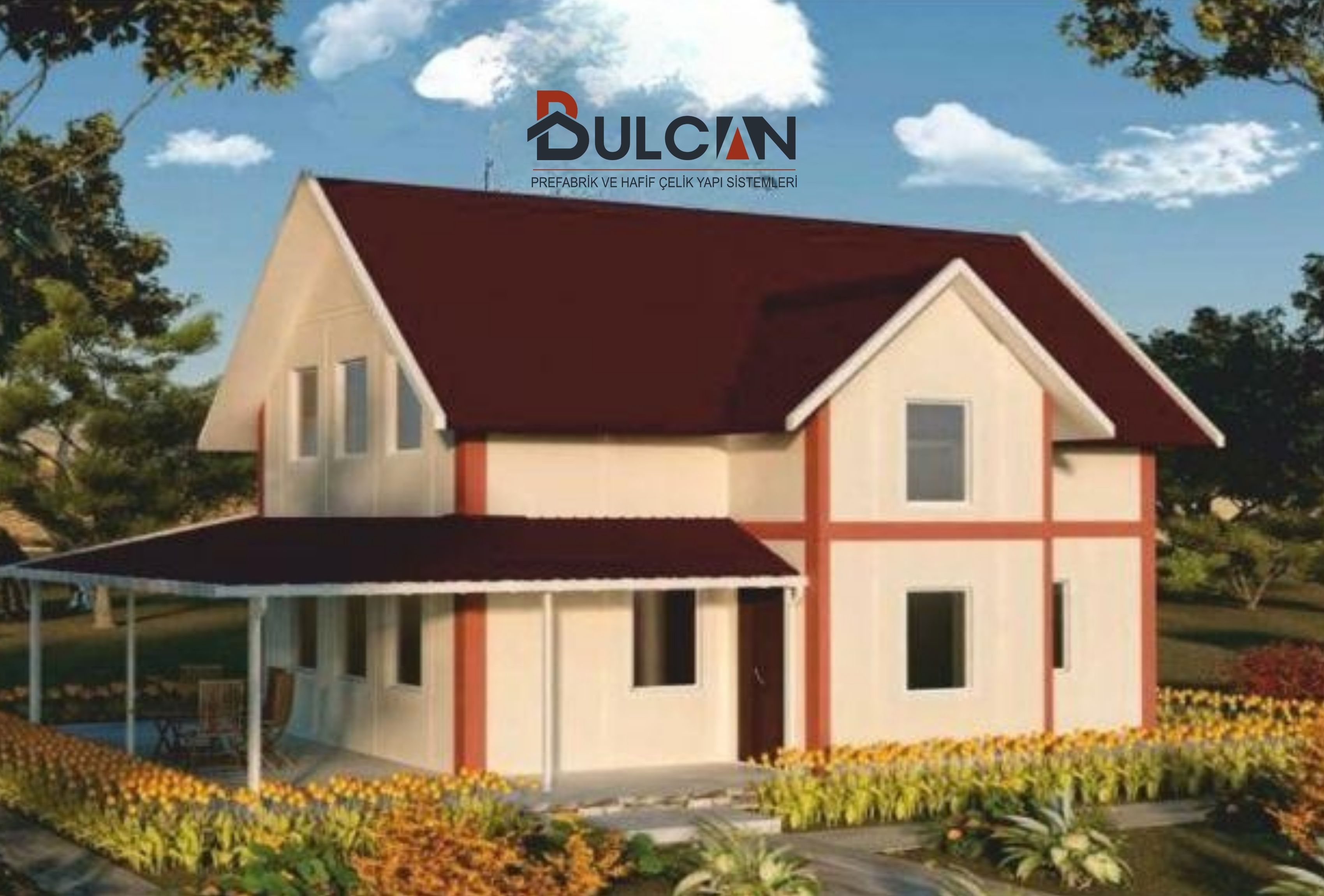 100 m² 3+1 Tek Kat Prefabrik Ev