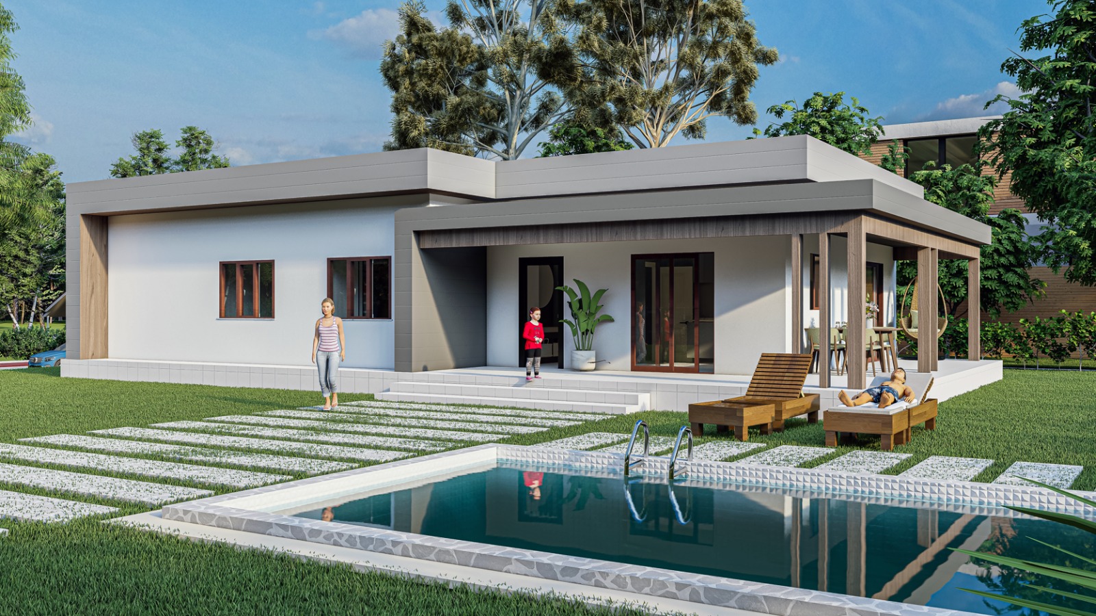 177 m² 3+1 Tek Kat Çelik Ev