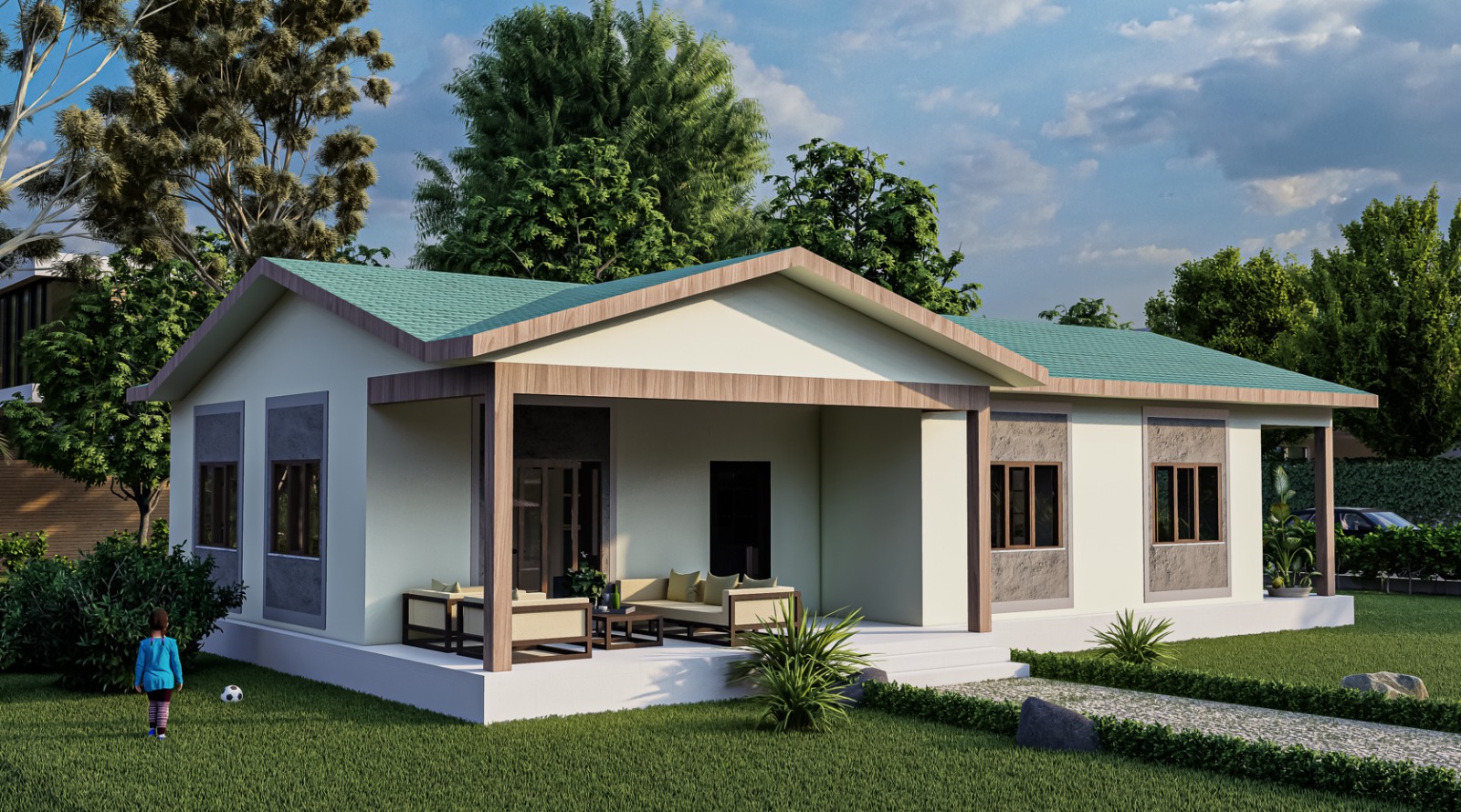 156 m² 3+1 Tek Kat Çelik Ev