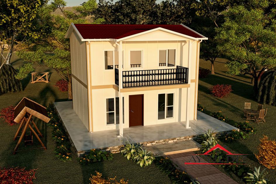 86 m² Dubleks 2+1 Prefabrik Ev