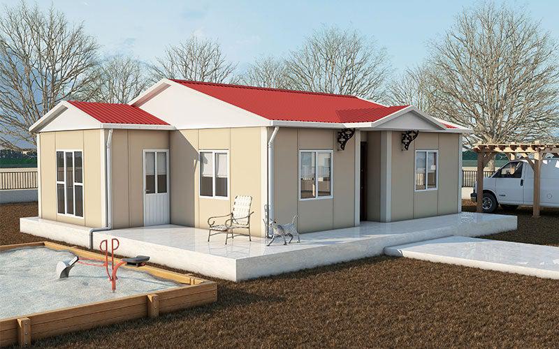 72 m² 2+1 Tek Kat Prefabrik Ev