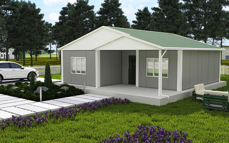 84 m² 2+1 Tek Kat Prefabrik Ev