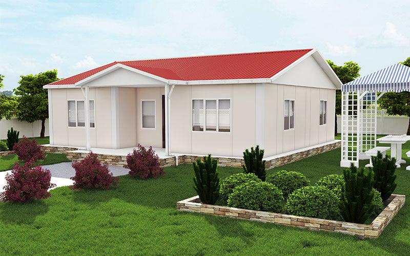 96 m² 3+1 Tek Kat Prefabrik Ev