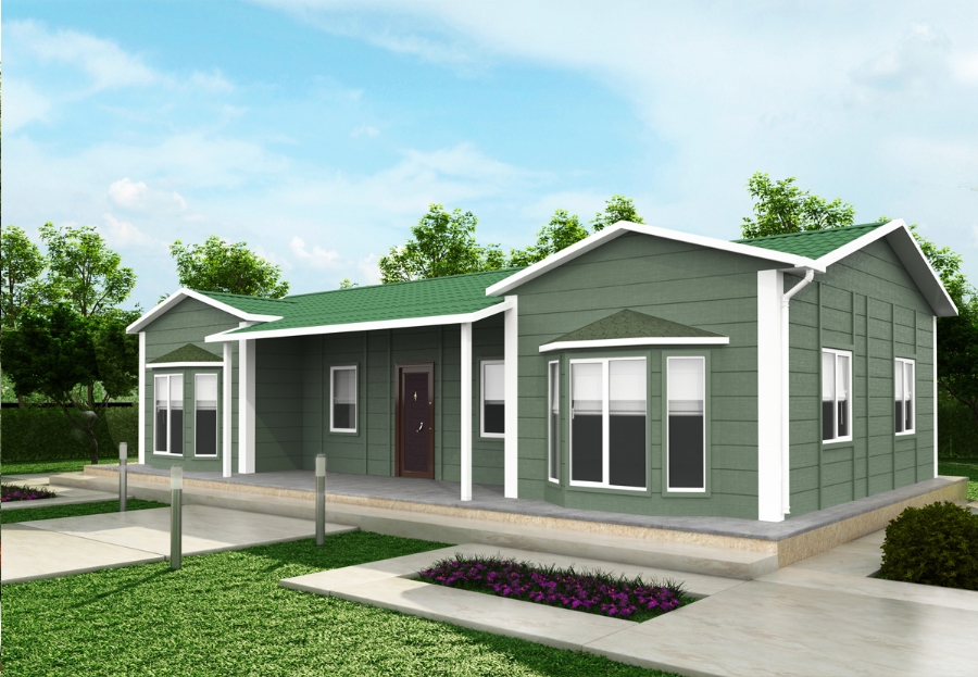 106 m² 3+1 Tek Kat Prefabrik Ev