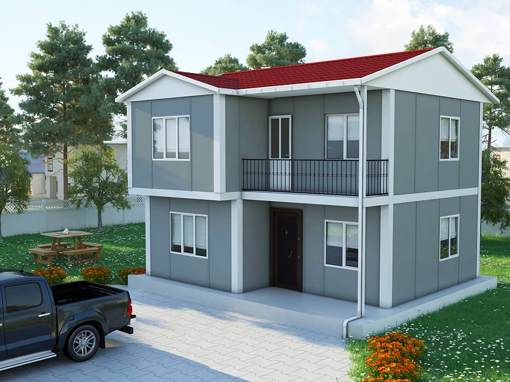 105 m² 3+1 Dubleks Prefabrik Ev