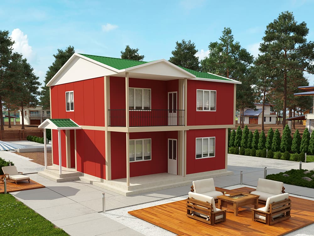 153 m² 4+1 Dubleks Prefabrik Ev