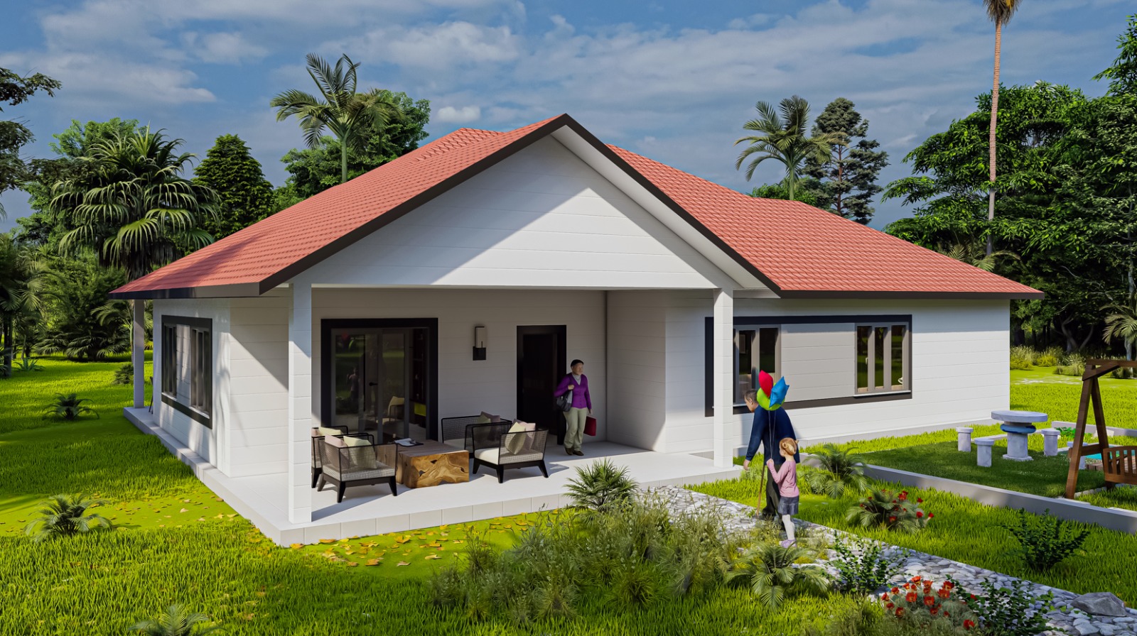 187 m² 2+1 Tek Kat Çelik Ev