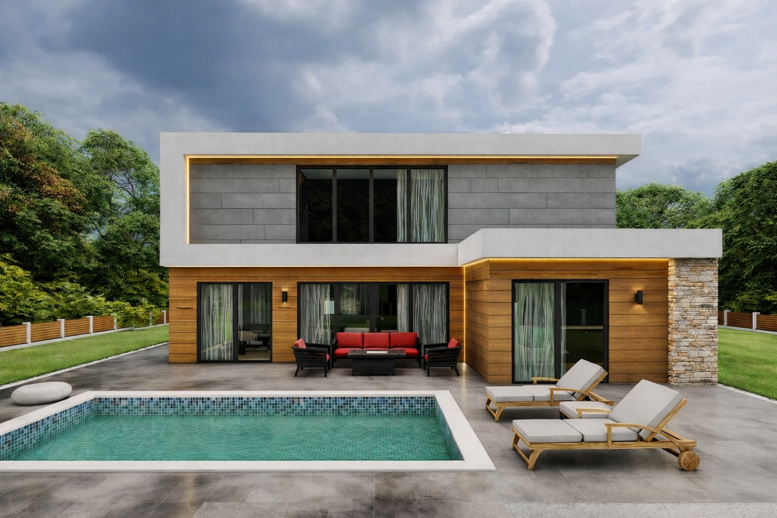 176 m² 2+1 Dubleks Çelik Villa