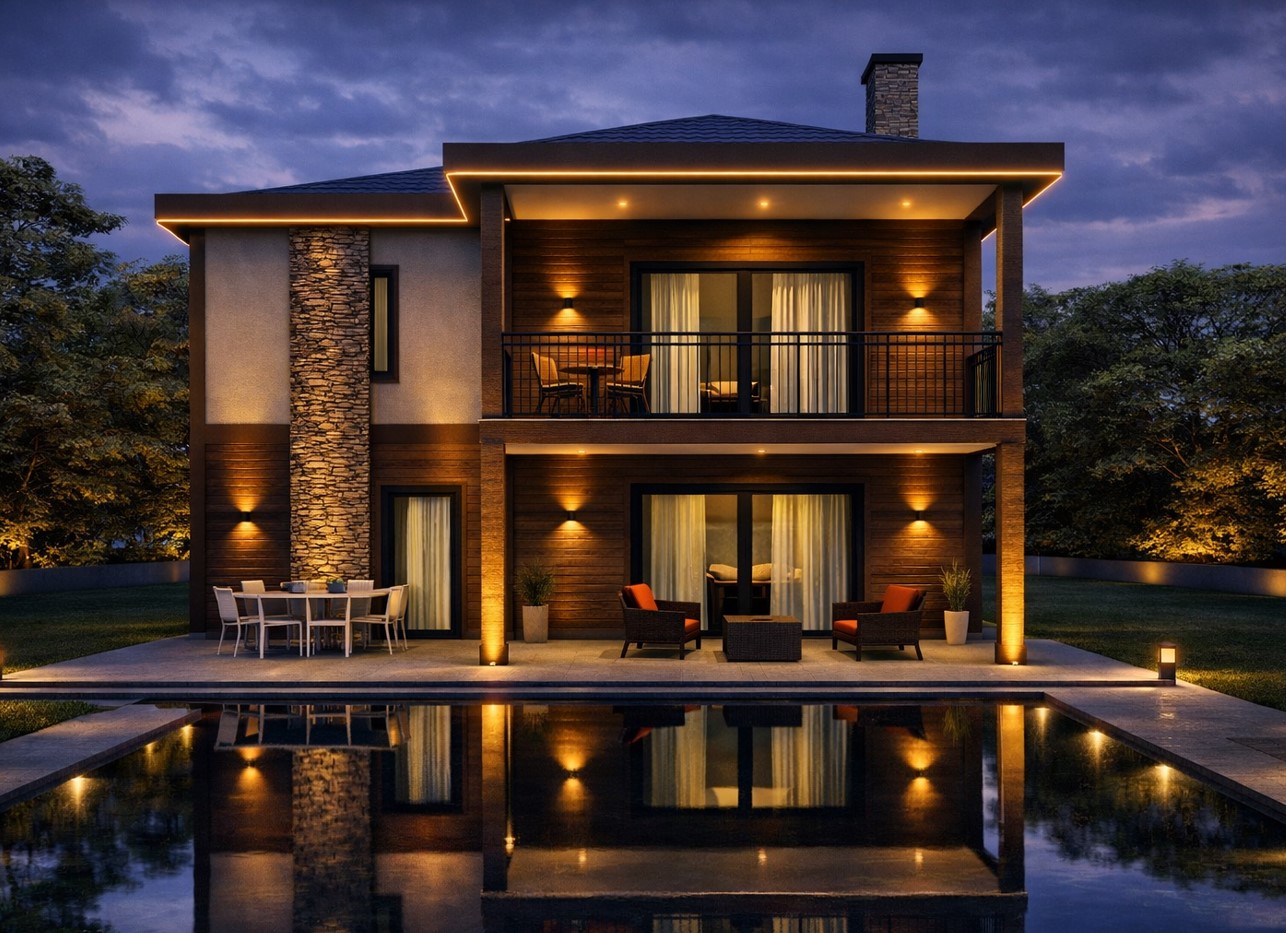 206 m² 4+1 Dubleks Çelik Villa