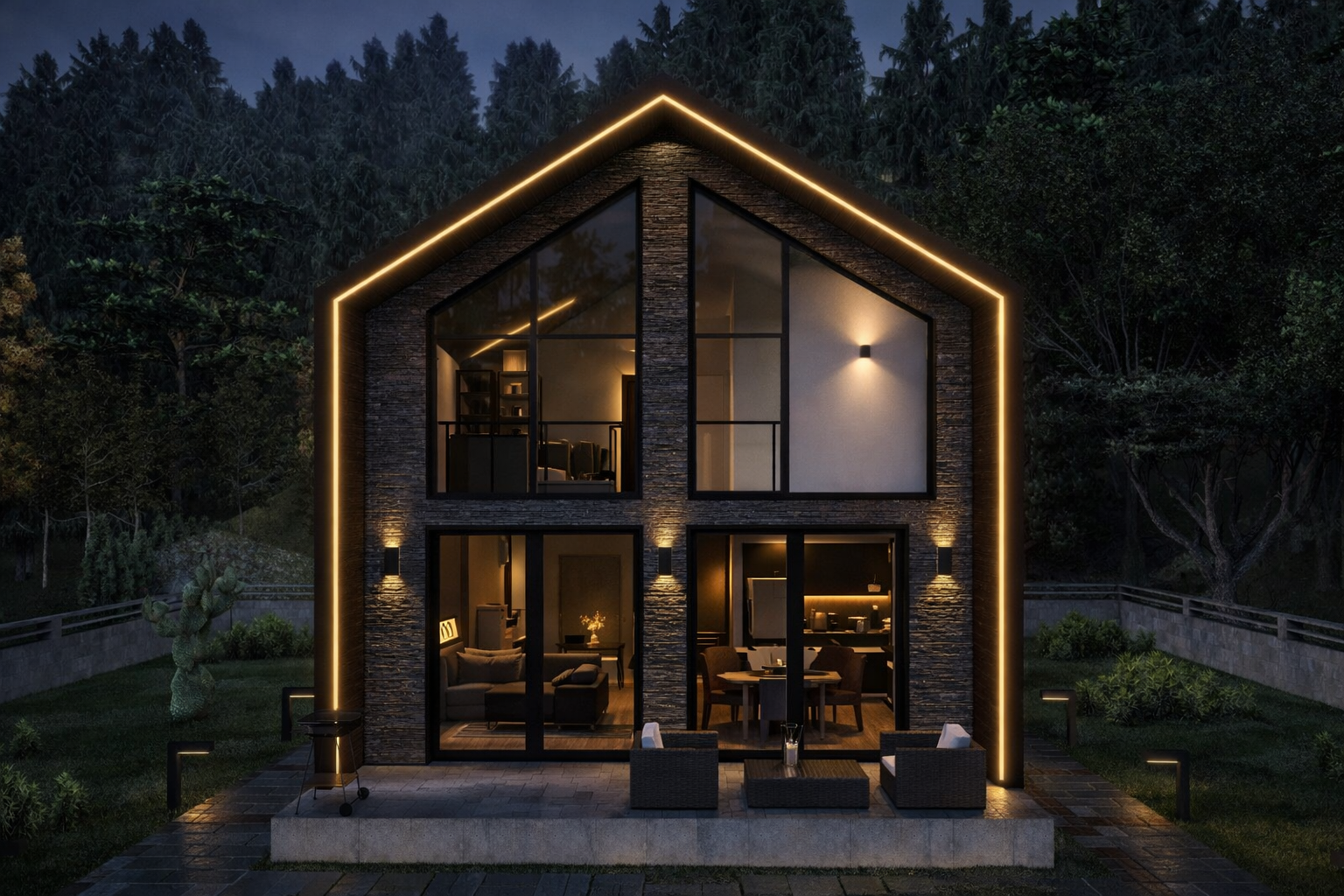 210 m² 4+1 Dubleks Çelik Villa