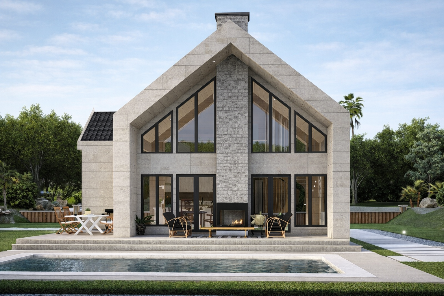 216 m² 3+1 Dubleks Çelik Villa