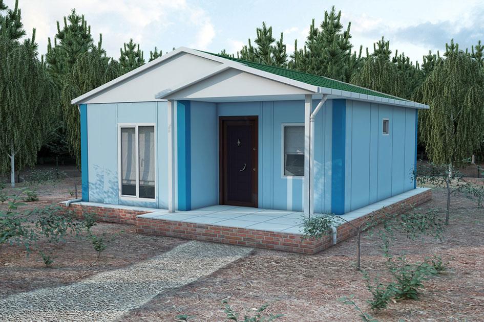 53 m² 2+1 Tek Kat Prefabrik Ev görsel 2