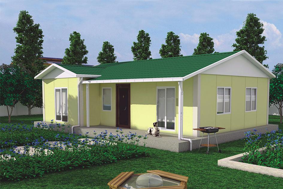 78 m² 2+1 Tek Kat Prefabrik Ev görsel 2