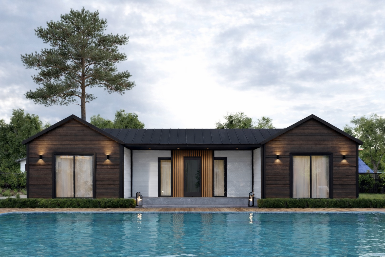 140 m² 3+1 Tek Katlı Çelik Villa | Nova 140 görsel 2