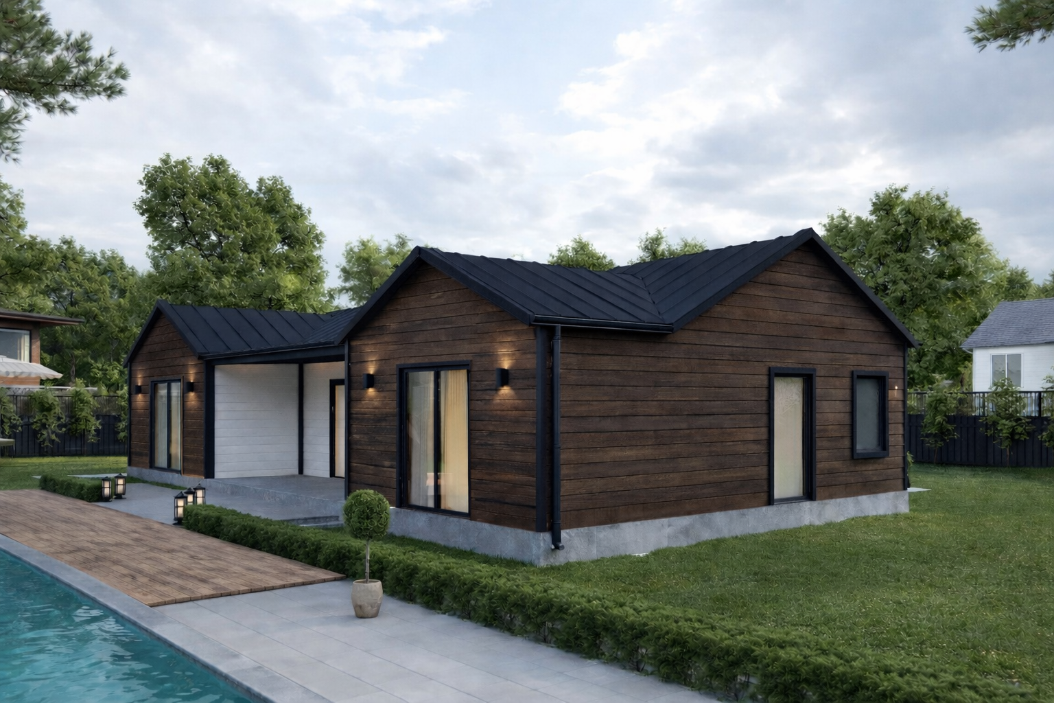 140 m² 3+1 Tek Katlı Çelik Villa | Nova 140 görsel 3