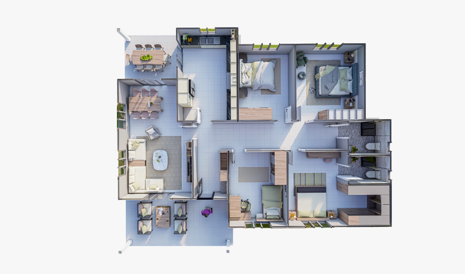 187 m² 2+1 Tek Kat Çelik Ev görsel 4