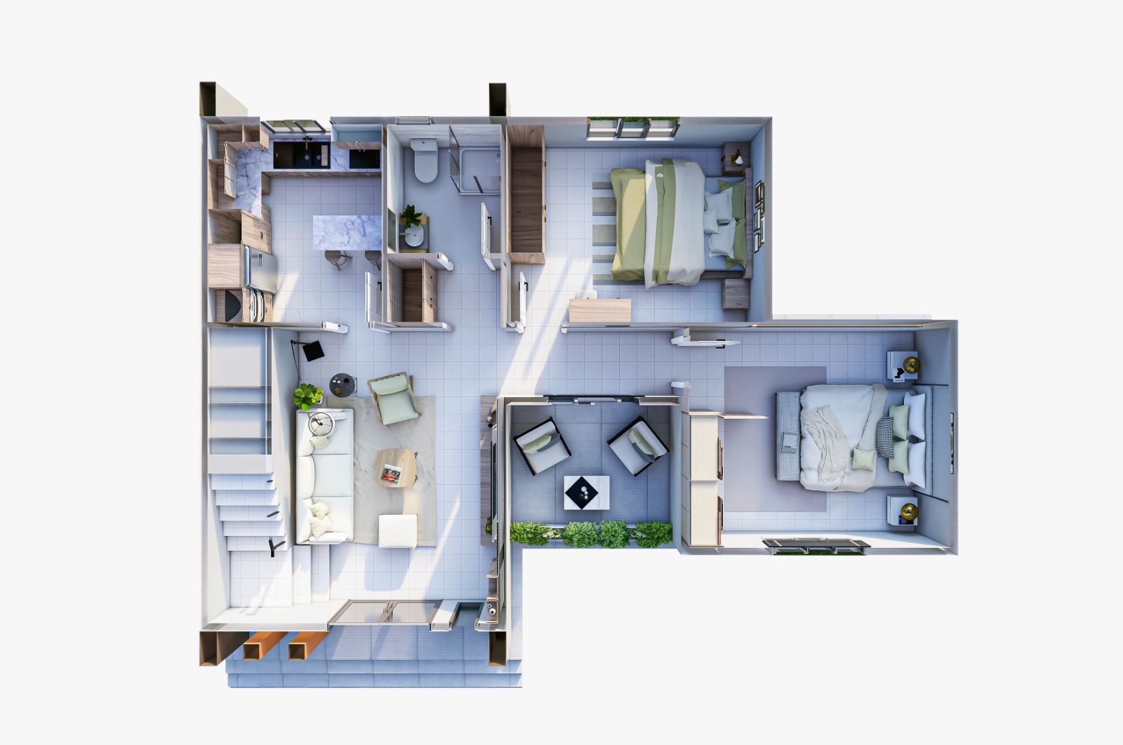 149 m² 3+1 Dubleks Çelik Villa görsel 4