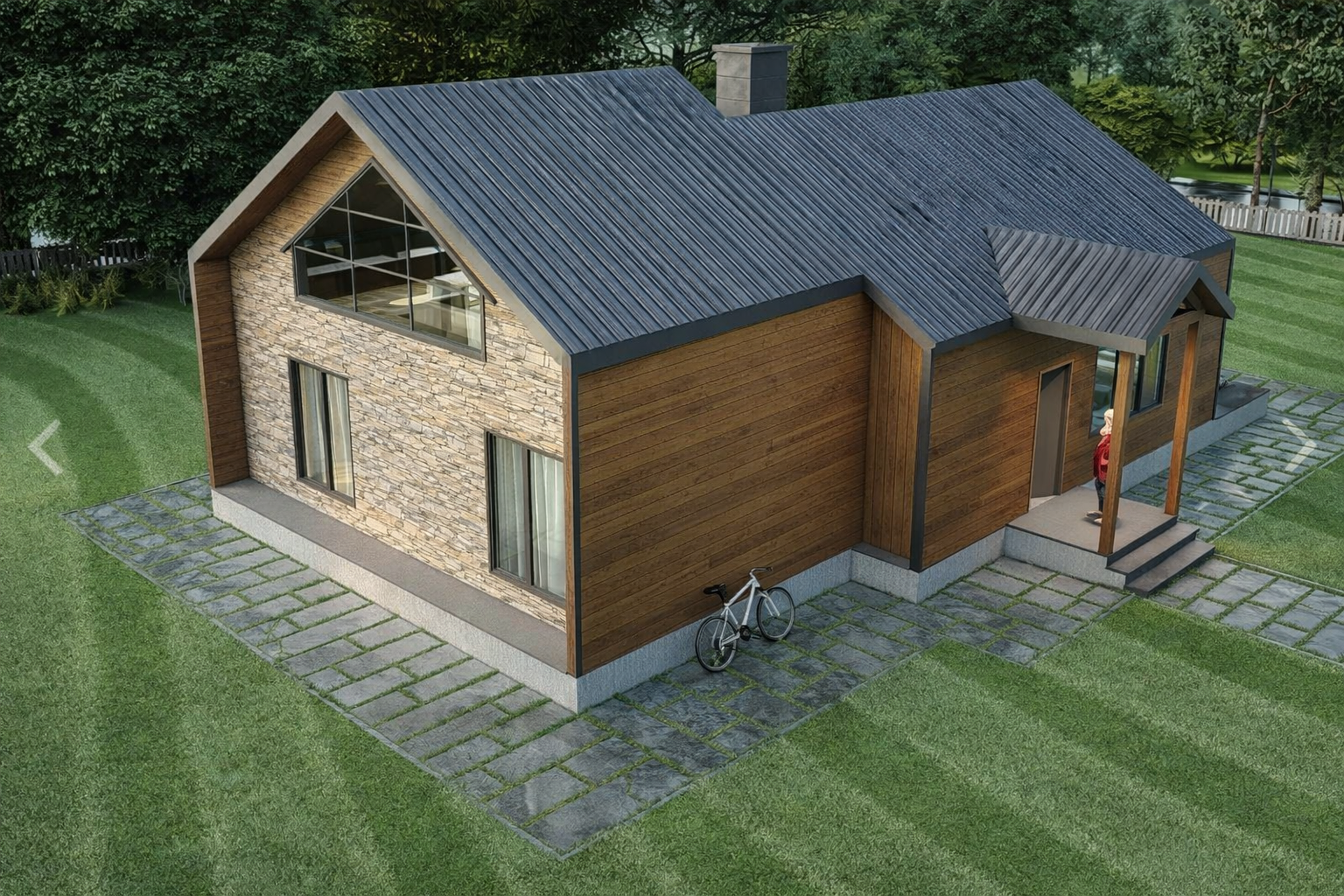 170 m² 3+1 Dubleks Çelik Villa görsel 3