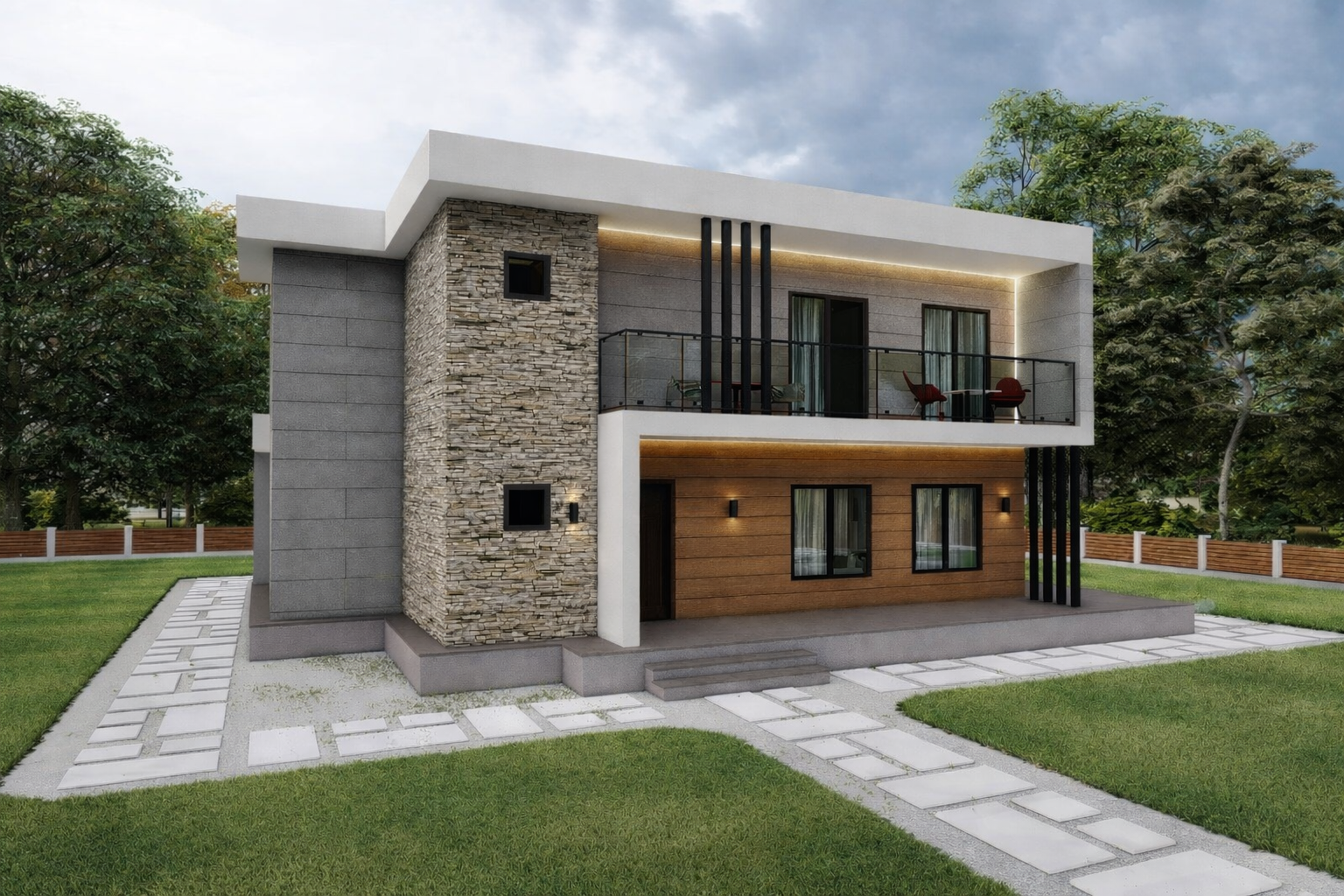 176 m² 2+1 Dubleks Çelik Villa görsel 3