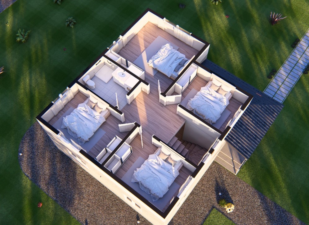 182 m² 5+1 Dubleks Çelik Villa son görsel