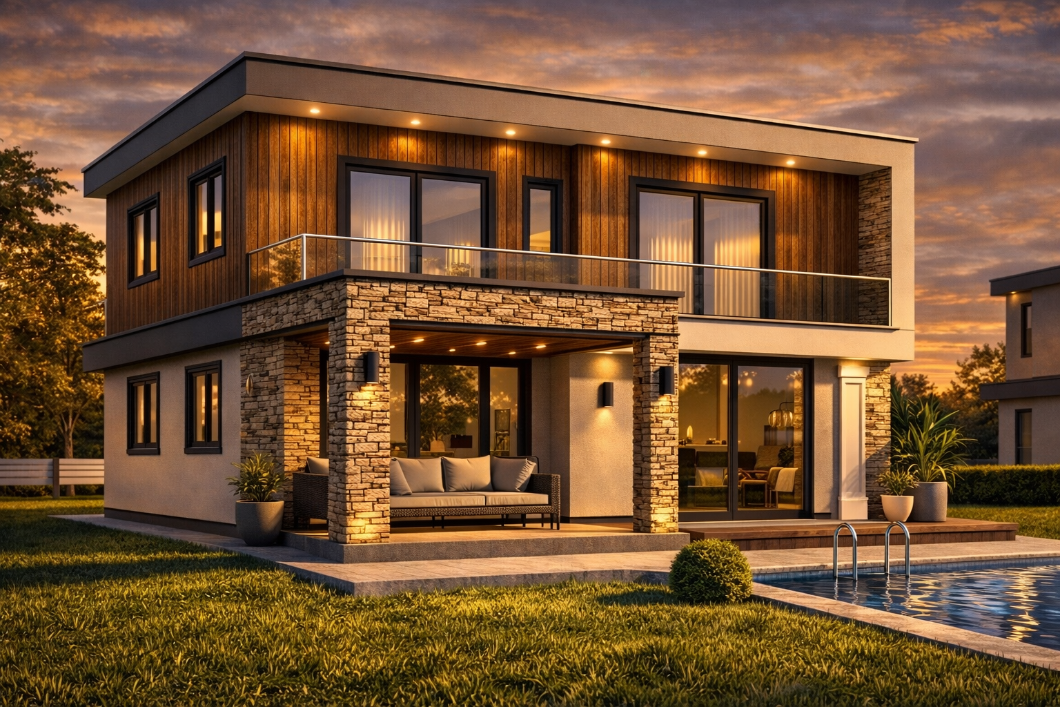 184 m² 4+1 Dubleks Çelik Villa görsel 3